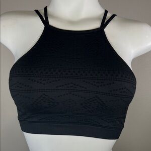 Victoria's Secret Black Patterned No Wire Bralette